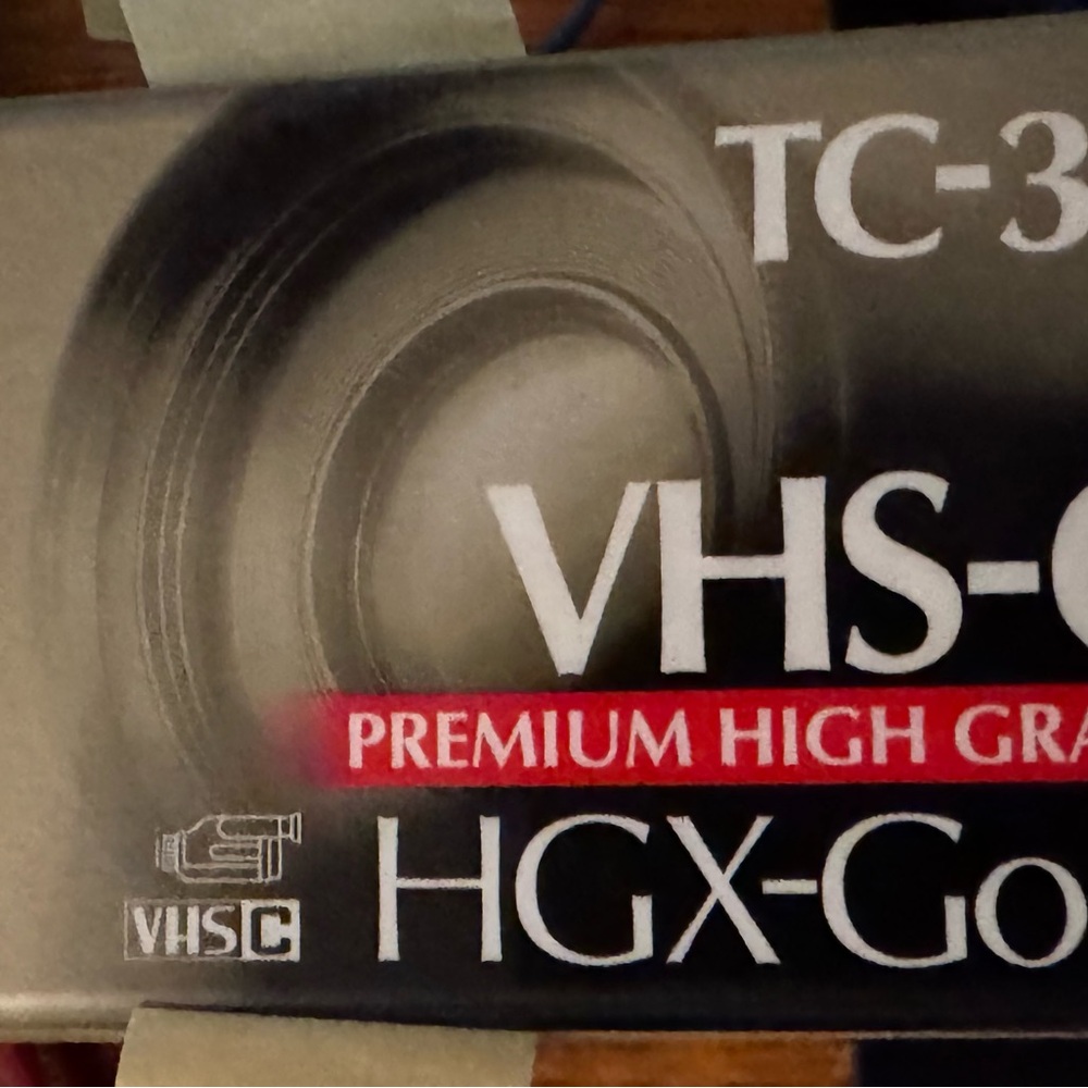 Maxell VHS-C TC-30 HGX Gold Blank Cassettes - Pack of 4 Cassettes